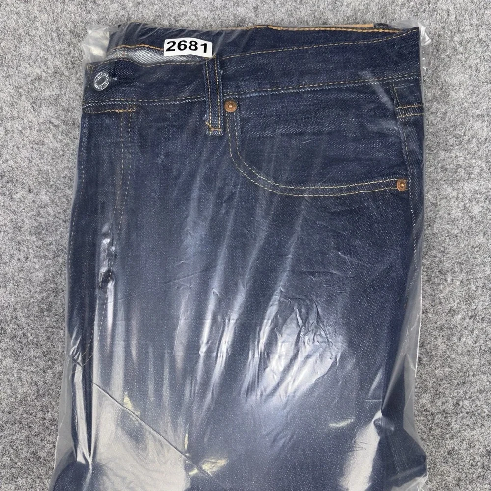 Levi's 501 Jeans Mens 38x34 Straight Leg Button Fly Dark Wash Casual Workwear